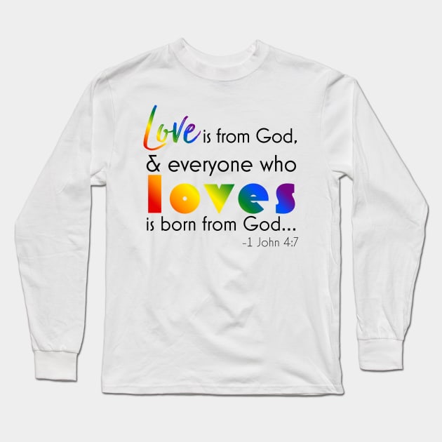 1 John 4:7 Long Sleeve T-Shirt by Simplify With Leanne